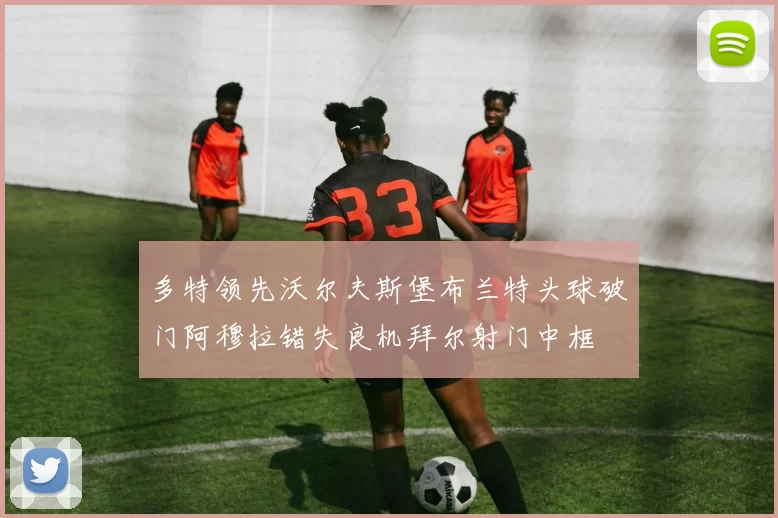 多特领先沃尔夫斯堡布兰特头球破门阿穆拉错失良机拜尔射门中框